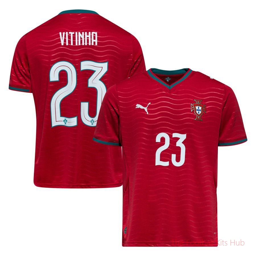 Portugal Home Shirt World Cup 2026 VITINHA 23-unisoccer store